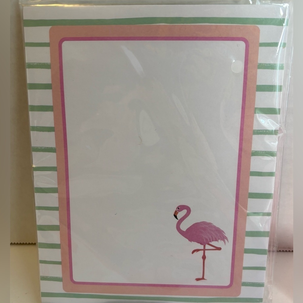 FLAMINGO 🦩 BUNDLE, FLAG, NOTEPAD, PLUSH BEANIE & 2 ORNAMENTS - Picture 3 of 9